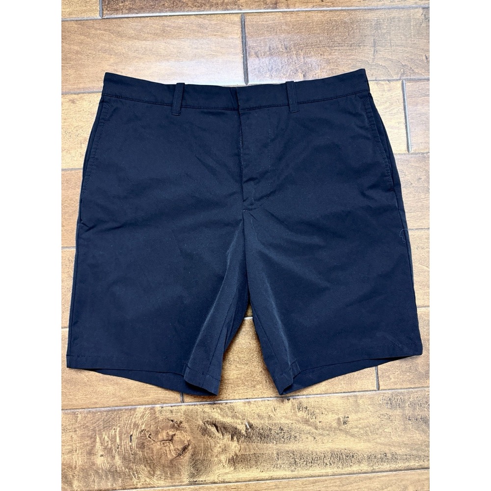 J Crew Tech Shorts Mens 32 Black Lightweight Casual 9" Inseam